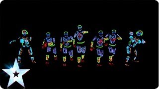 Electro Techno Dance Act  Light Balance  Britains Got Talent 2014 [upl. by Necyla]