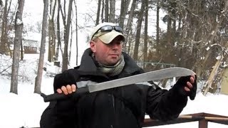 Survival Blades 1 Cold Steel Two Handed Latin Machete [upl. by Egan]