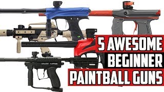 5 Awesome Beginner Paintball Guns  4K [upl. by Dang]