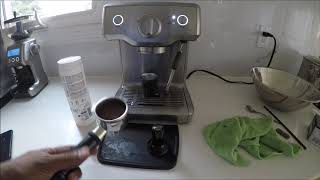 Breville Duo Temp Pump Espresso Machine Descaling amp Cleaning [upl. by Cohbath925]