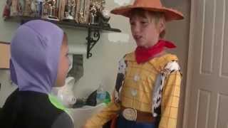 Lil Toy Story Woody Confronts Buzz [upl. by Lered865]