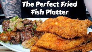 How To Fry Fish Like a Pro Plus My Favorite Potato Recipe Ever  Fathers Day Fish Fry [upl. by Ninerb]