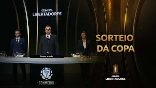 COMPLETO Sorteio da Copa CONMEBOL Libertadores 2022 [upl. by Ojeillib93]