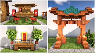 Minecraft 20 Japanese Village Build Ideas and Hacks [upl. by Rein]