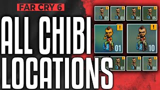 Far Cry 6 ALL 10 CHIBIS LOCATIONS GUIDE  Vaas DLC Collectibles [upl. by Haerb387]