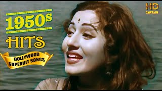 1950s Super Hit Suhaane Bollywood Songs  Top Vintage Video Songs [upl. by Tniassuot814]