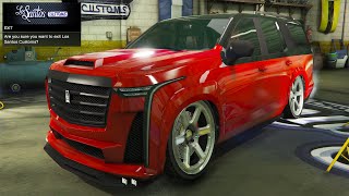 GTA 5 Online  DLC Vehicle Customization  Albany Cavalcade XL Cadillac Escalade V [upl. by Schellens]