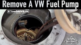 How To Remove A VW Fuel Pump  Salvage Yard Tips [upl. by Asiilanna]