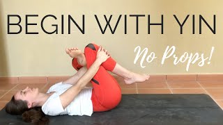 Yin Yoga Class for Beginners  No Props 30 min Full Body Stretch [upl. by Ambur]