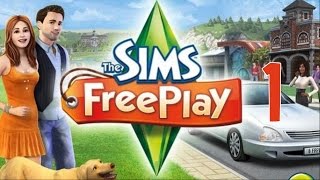 The Sims FreePlay Lets Play Part 1  Tutorials [upl. by Nnylhtak]