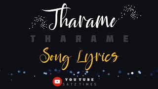 Tharame Tharame song lyrics  Kadaram kondan  sid sriram [upl. by Ahsimed935]