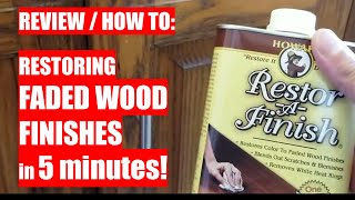 REVIEW amp HOW TO Restoring FADED WOOD FINISHES in 5 Minutes  using RestorAFinish [upl. by Katushka902]