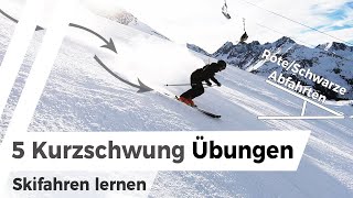 Top 5 Kurzschwung Übungen  Skifahren lernen [upl. by Burta730]