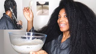 DIY Hair Strengthening and Moisturizing Mask  MASSIVE HAIR GROWTH THICKNESS amp SHINE [upl. by Snave]