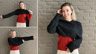 CROCHET SWEATER SCARF  FREE PATTERN [upl. by Elvyn]