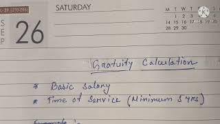 Gratuity Calculation [upl. by Ahsurej509]