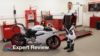 2014 Ducati 899 Panigale bike review [upl. by Ymmaj]