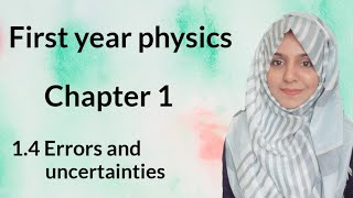 Chapter 1 14 Errors and uncertainties First Year Physics [upl. by Koren]