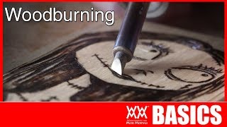 Beginners Guide to Woodburning Pyrography BASICS [upl. by Trev3]