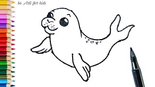 How To Draw A Baby Seal [upl. by Vacuva]