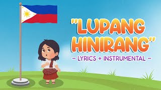 LUPANG HINIRANG  LYRICS  INSTRUMENTAL  Hiraya TV [upl. by Calvin]