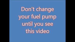 how to make a bad fuel pump work  part 1 24 [upl. by Materse10]