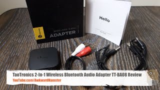 TaoTronics 2 In 1 Wireless Bluetooth Audio Adapter TTBA08 Review [upl. by Gerge946]