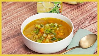 SOPA DE VERDURAS CASERA  Recetas Gallina Blanca [upl. by Kiraa464]