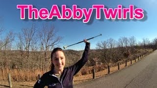 Flourish  Novice Baton Twirling  How to Twirl a Baton  Baton Twirling Tutorial  TheAbbyTwirls [upl. by Eittod]