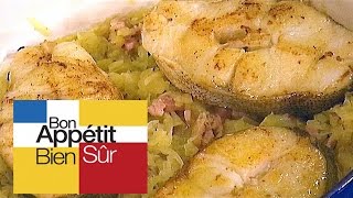 Darnes de lieu jaune poêlées Recette [upl. by Eba]