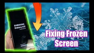 Samsung Galaxy A12 How to fix Frozen\Blank Screen [upl. by Zachar411]