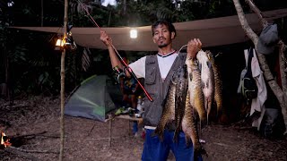 Adventure Camping fishing And cooking អន្លង់ព្រីងស្ទឹងកែបស្រុកថ្មបាំងខេត្តកោះកុងបួនយប់ប្រាំថ្ងៃ [upl. by Airdnola587]