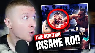 Viddal Riley BRUTALLY KOs Anees Taj  LIVE REACTION [upl. by Honebein]