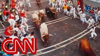 Run with the bulls in Pamplona  360 Video [upl. by Selim]