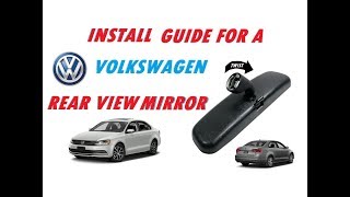 HOW TO INSTALL A VOLKSWAGEN REAR VIEW MIRROR [upl. by Ilyse]