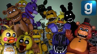 Gmod FNAF  Fighting FNAF NPCs [upl. by Varhol924]