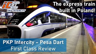 The PKP InterCity ED161 Pesa Dart  First Class Review Łódź to Warszawa [upl. by Notnad]