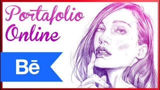 Como hacer un PORTAFOLIO digital online  BEHANCE [upl. by Emmet]