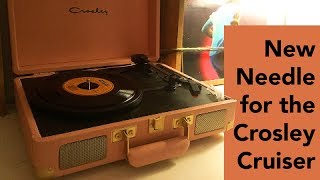 Replacing the Needle on a Crosley Cruiser Turntable [upl. by Assirialc390]