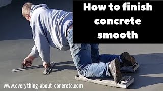 CONCRETE FINISHING TECHNIQUES HOW TO HAND TROWEL CONCRETE [upl. by Aicilev461]