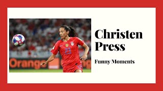 Christen Press Funny Moments [upl. by Nesnaj849]