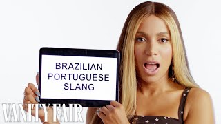 Singer Anitta Teaches You BrazilianPortuguese Slang  Vanity Fair [upl. by Milore]