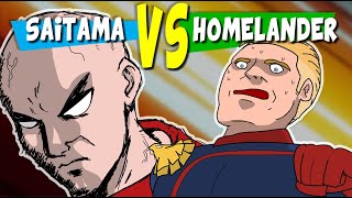 Saitama VS Homelander Fan Animation [upl. by Rennoc]