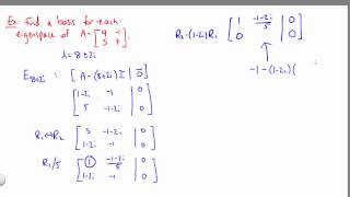 Complex Eigenvalues and Eigenvectors [upl. by Marie]