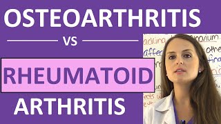 Osteoarthritis vs Rheumatoid arthritis in 2 mins [upl. by Ydoj270]