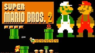 Super Mario Bros 2 FDS · Famicom Disk System version  Mario Game quotWarplessquot amp Luigi Game session [upl. by Ceevah]