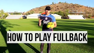 How To Play Fullback in Rugby League  Rugby Skills Tutorial [upl. by Ardnasac200]