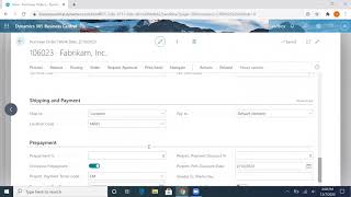 How to use Prepayment Feature in Business Central  Tensoft [upl. by Aneeram]