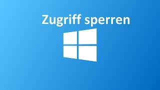 Windows Benutzern Zugriff auf PartitionenOrdner sperren [upl. by Rett929]