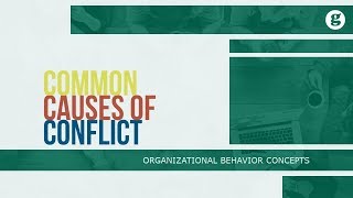 Common Causes of Conflict [upl. by Ariaek858]